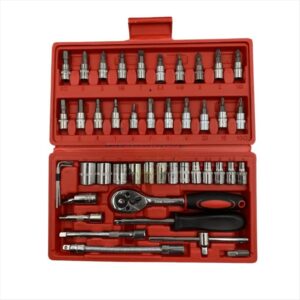 Juego de Dados 1/4 Pulg. 46 piezas