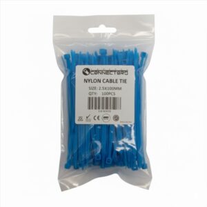 Amarra Plastica Azul 100x2.5mm Bolsa 100 Unidades