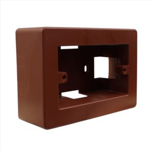 Caja Derivación Alta S/P p/ Canaleta 92x131x46mm Kalop Café CAJA DERIVACION