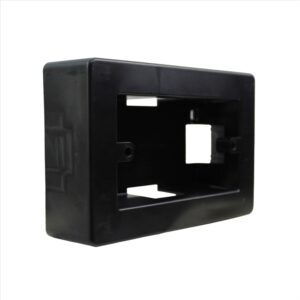 Caja Derivación Alta S/P p/ Canaleta 92x131x46mm Kalop Negro CAJA DERIVACION