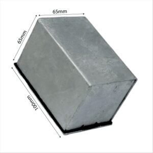 Caja Galva. en Caliente A-01 100X65X65 Lisa Tapa y Empaq. CAJA GALVANIZADA