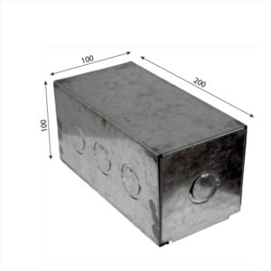 Caja Pre-Galvanizada Pre-Picada B-12 200X100X100 Tapa y Emp CAJA
