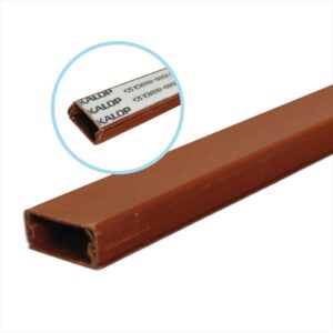 Canaleta PVC 20X10 2MTS Con Pegamento Color MADERA KALOP