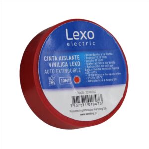 Cinta Aisladora AutoExtinguible 19mm x 10 Mts CINTA - Rojo