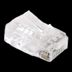 Conector Macho Rj45 Cat5e pass Thru/EZ Bolsa 100 U