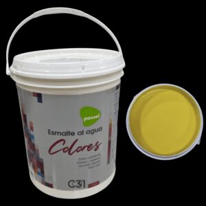 ESMALTE AL AGUA AMARILLO GALON PASSOL