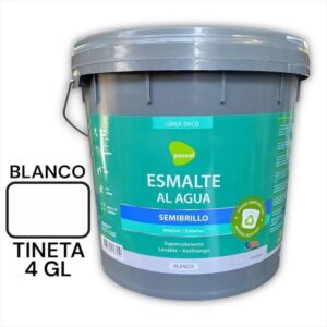 ESMALTE AL AGUA SEMIBRILLO BLANCO TINETA PASSOL