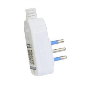 Enchufe Domi Macho Volante Horizontal 2P+T 10A Blanco KALOP