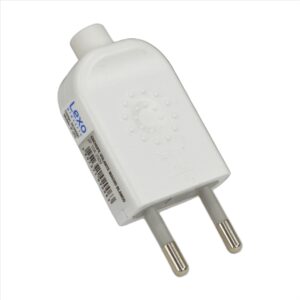 Enchufe Domiciliario Macho Volante 2P 10A Blanco LEXO ENCHUFE