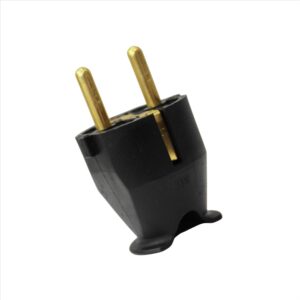 Enchufe Macho Volante Schuko 2P 16A 250V Gw ENCHUFE - Negro