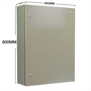 Gabinete Met. 1 Puerta 800x600x200 IP65 C/Chasis
