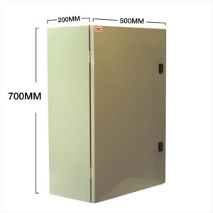 Gabinete met. 1 puerta 700x500x200 IP65 c/chasis