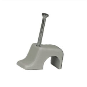 Grampa Cordon y Cables Redondos 13mm Bl 100Un Blanco