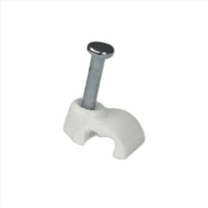 Grampa Para Cable Telef Plano y Paralelo Bl 100Un Blanco