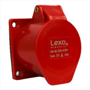 Hembra embutida IP44 16A 3p+t +n 380V ENCHUFE