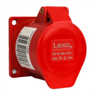 Hembra embutida IP44 32a 3p+t 380v ENCHUFE