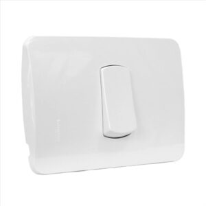 Interruptor Simple 9/12 16A/250V Miluz Blanco Schneider PLACA ARMADA
