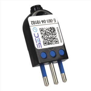 Macho Volante Convert libre de Halogeno 2P+T 10A 220V SCAME ENCHUFE - Negro