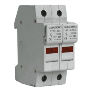 Portafusible 2P 10x38 32a Riel Din Sin Fusible