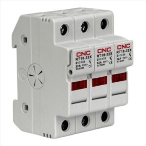 Portafusible 3p 10x38 32a riel din sin fusible