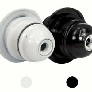 Portalampara E-27 Con Anillo Bakelita 250v Cert. MEC