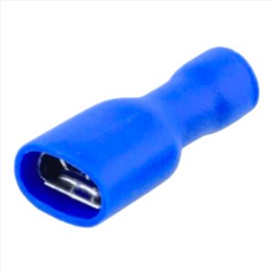 Terminal Hembra Paleta Aislado Azul 16-14 Awg Bolsa 100un