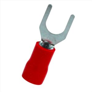 Terminal Horquilla Rojo M5 22-16 Awg 6mm Bolsa 100un