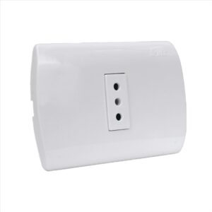 Tomacorriente Simple 10A 250v Armado Mec Aris Certificado PLACA